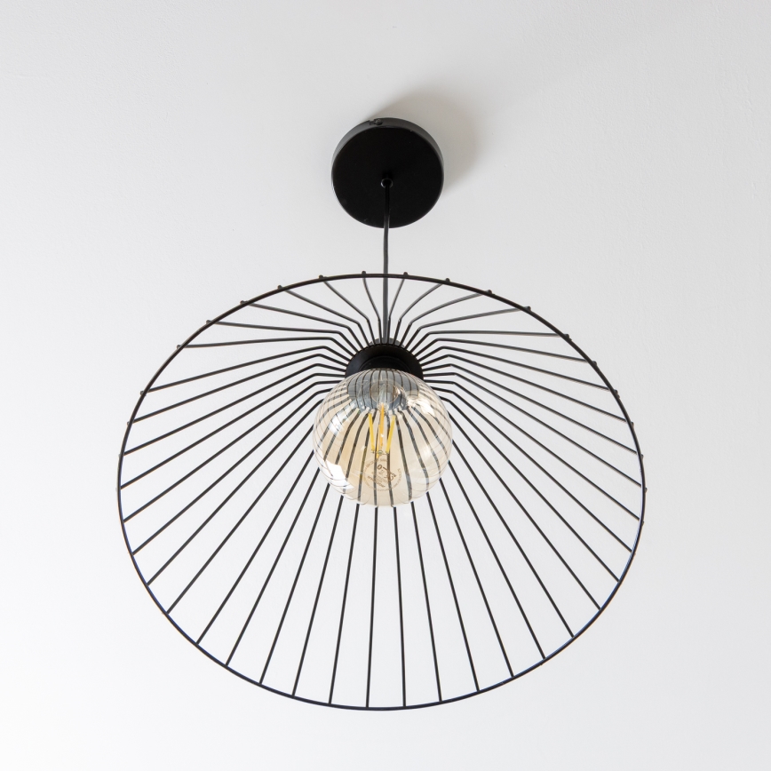 Brilagi - LED luster na sajli CERIA WIRE 1xE27/40W/230V, prečnik 45 cm, crna