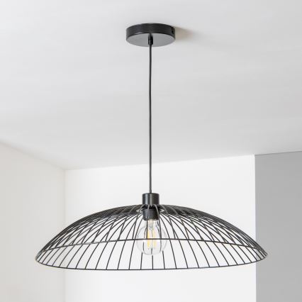 Brilagi - LED luster na sajli CERIA WIRE 1xE27/40W/230V prečnik 60 cm crna