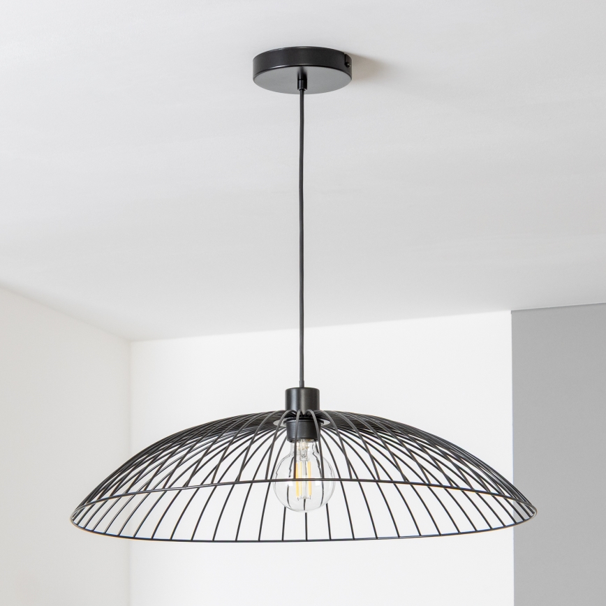 Brilagi - LED luster na sajli CERIA WIRE 1xE27/40W/230V prečnik 60 cm crna