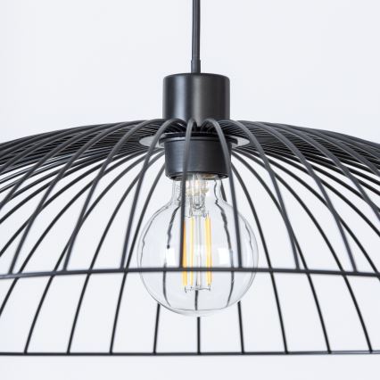 Brilagi - LED luster na sajli CERIA WIRE 1xE27/40W/230V prečnik 60 cm crna