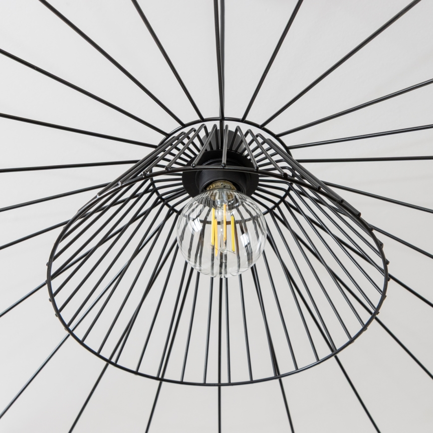 Brilagi - LED luster na sajli CERIA WIRE 1xE27/40W/230V prečnik 80 cm crna
