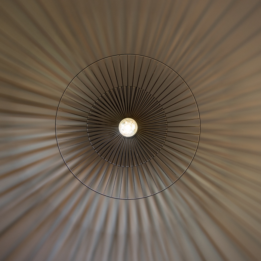 Brilagi - LED luster na sajli CERIA WIRE 1xE27/40W/230V prečnika 60 cm, crne boje