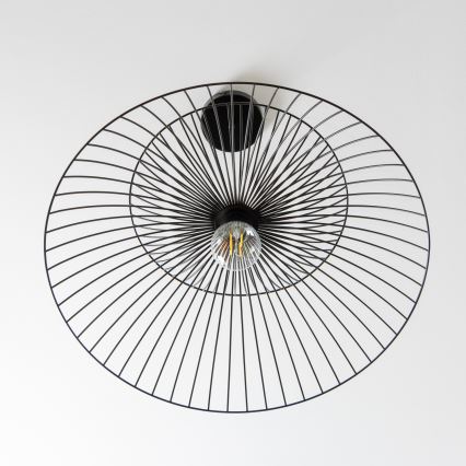 Brilagi - LED luster na sajli CERIA WIRE 1xE27/40W/230V prečnika 60 cm, crne boje