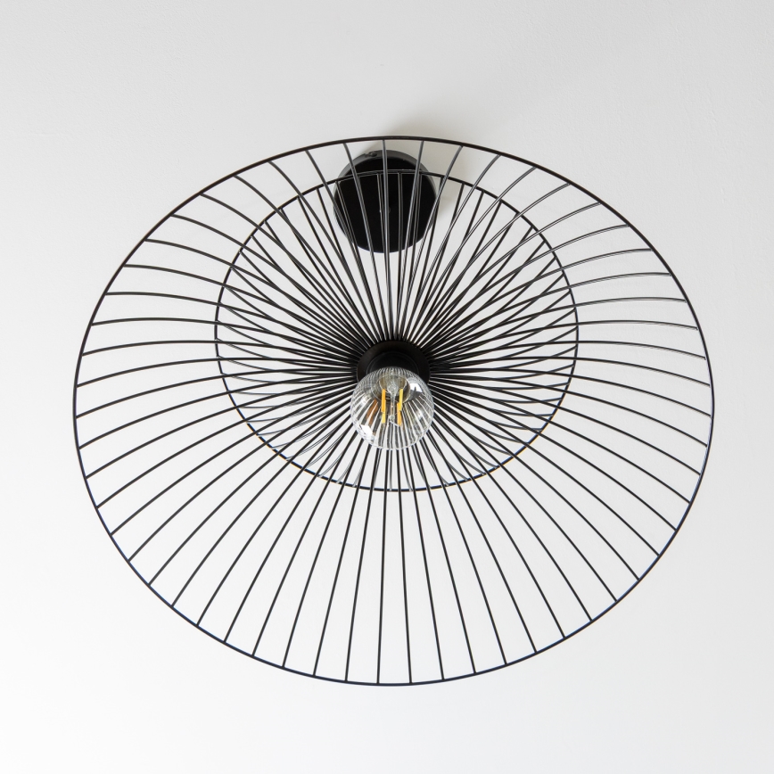 Brilagi - LED luster na sajli CERIA WIRE 1xE27/40W/230V prečnika 60 cm, crne boje