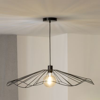 Brilagi - LED luster na sajli CERIA WIRE 1xE27/40W/230V Ø 80 cm crna