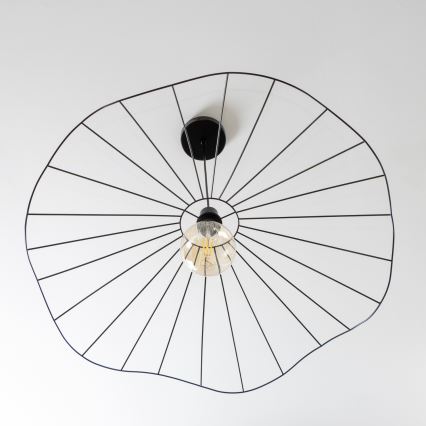 Brilagi - LED luster na sajli CERIA WIRE 1xE27/40W/230V Ø 80 cm crna