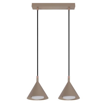 BRILAGI - LED Luster na sajli CONE DOUBLE 2xGX53/15W/230V bež