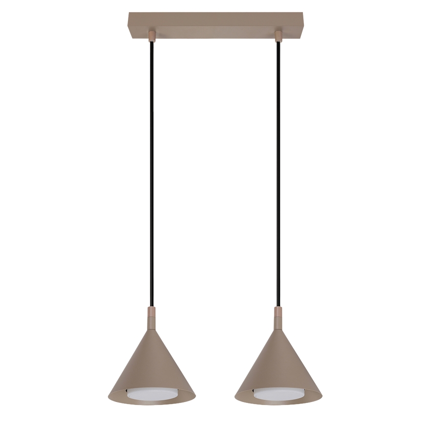 BRILAGI - LED Luster na sajli CONE DOUBLE 2xGX53/15W/230V bež