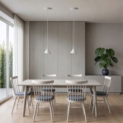 BRILAGI - LED Luster na sajli CONE SINGLE 1xGX53/15W/230V bela