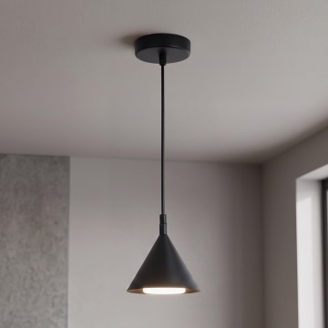 BRILAGI - LED Luster na sajli CONE SINGLE 1xGX53/15W/230V crna