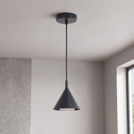 BRILAGI - LED Luster na sajli CONE SINGLE 1xGX53/15W/230V crna