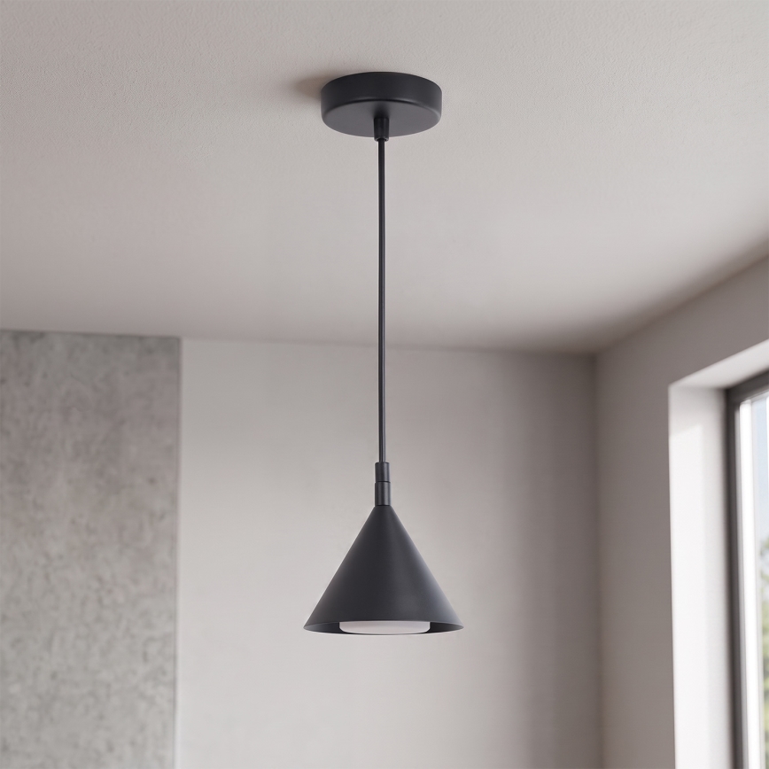 BRILAGI - LED Luster na sajli CONE SINGLE 1xGX53/15W/230V crna