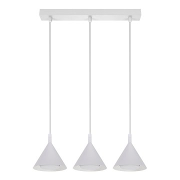 BRILAGI - LED Luster na sajli CONE TRIPLE 3xGX53/15W/230V bela