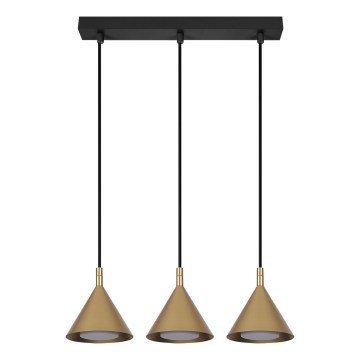 BRILAGI - LED Luster na sajli CONE TRIPLE 3xGX53/15W/230V zlatna