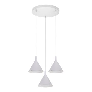 BRILAGI - LED Luster na sajli CONE TRIPLE ROUND 3xGX53/15W/230V bela