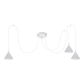 BRILAGI - LED Luster na sajli CONE TRIPLE SPIDER 3xGX53/15W/230V bela