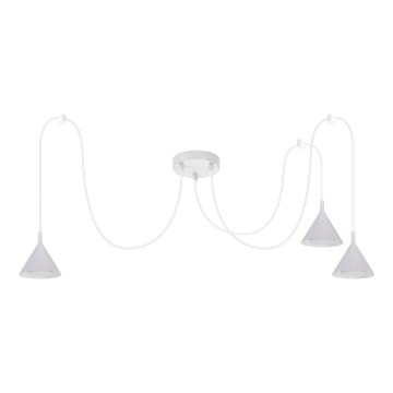 BRILAGI - LED Luster na sajli CONE TRIPLE SPIDER 3xGX53/15W/230V bela