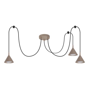 BRILAGI - LED Luster na sajli CONE TRIPLE SPIDER 3xGX53/15W/230V bež
