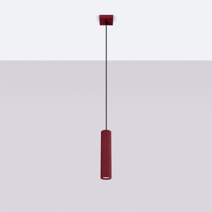 Brilagi - LED luster na sajli CRESTO 1xGU10/10W/230V bordo