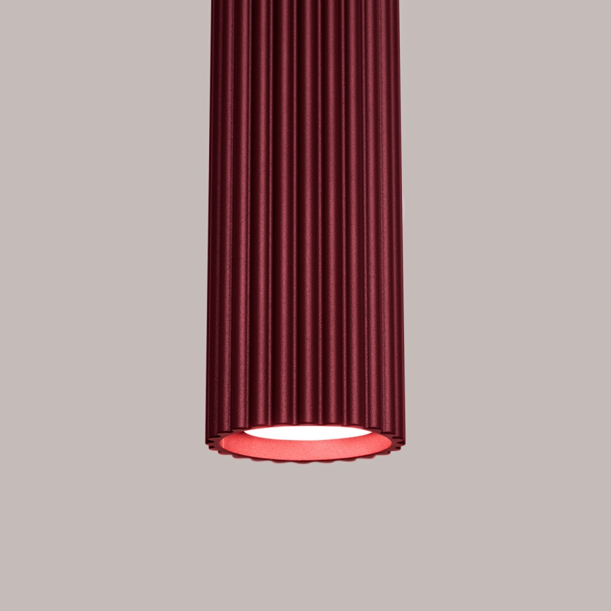 Brilagi - LED luster na sajli CRESTO 1xGU10/10W/230V bordo