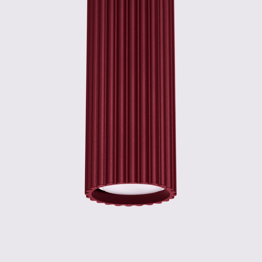 Brilagi - LED luster na sajli CRESTO 1xGU10/10W/230V bordo