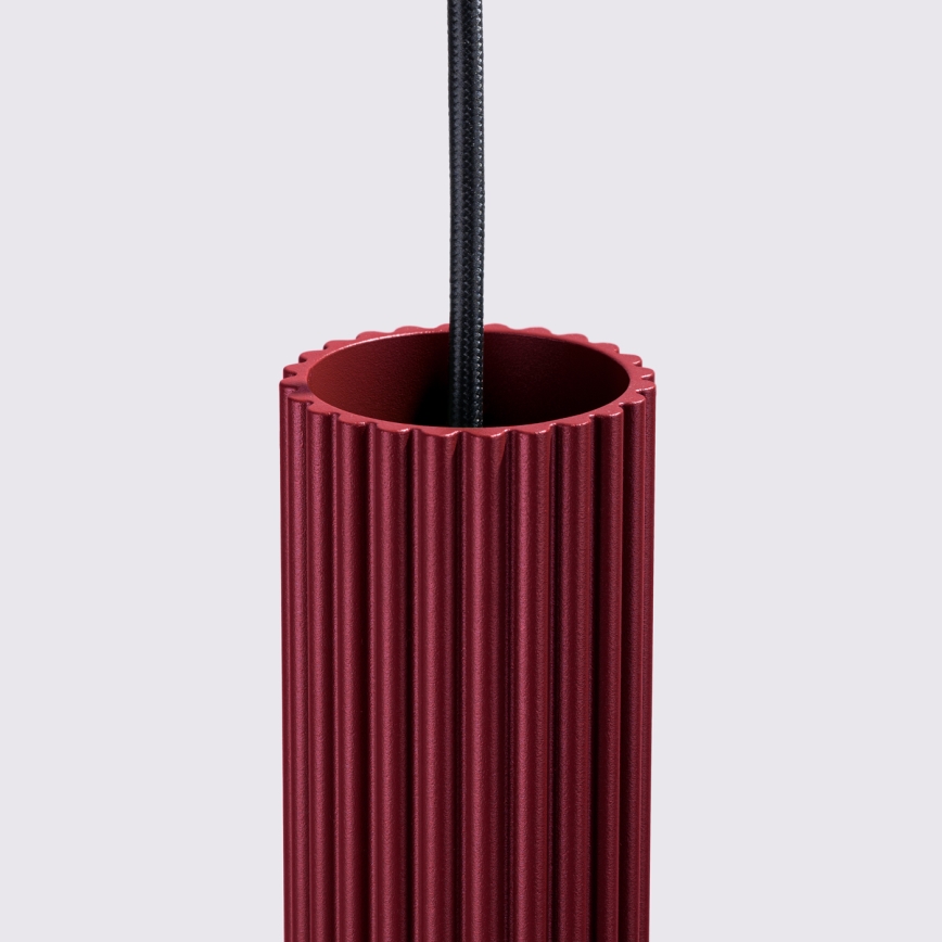 Brilagi - LED luster na sajli CRESTO 1xGU10/10W/230V bordo