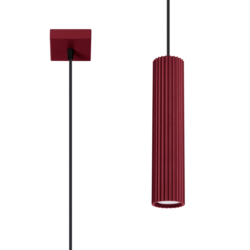 Brilagi - LED luster na sajli CRESTO 1xGU10/10W/230V bordo