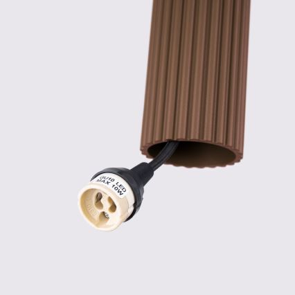 BRILAGI - LED luster na sajli CRESTO 1xGU10/10W/230V braon