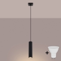 Brilagi - LED luster na sajli CRESTO 1xGU10/10W/230V crna