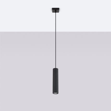 Brilagi - LED luster na sajli CRESTO 1xGU10/10W/230V crna