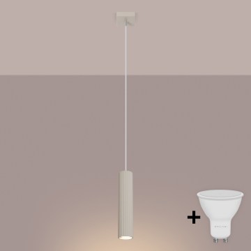 Brilagi - LED luster na sajli CRESTO 1xGU10/10W/230V krem