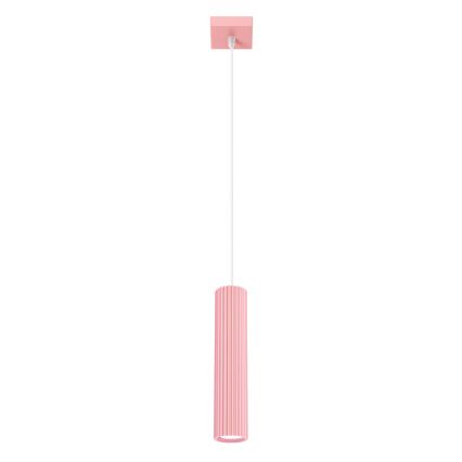 Brilagi - LED luster na sajli CRESTO 1xGU10/10W/230V ružičasti