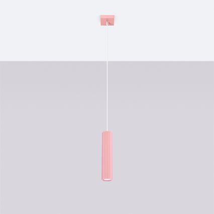 Brilagi - LED luster na sajli CRESTO 1xGU10/10W/230V ružičasti