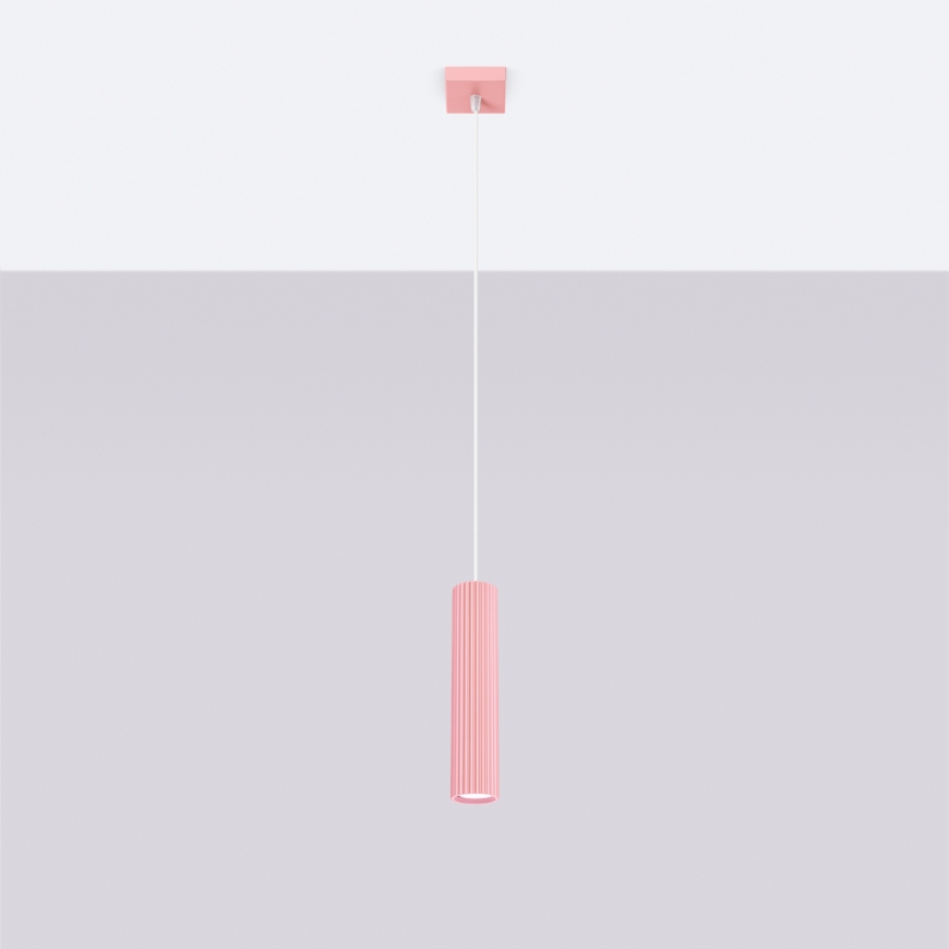 Brilagi - LED luster na sajli CRESTO 1xGU10/10W/230V ružičasti