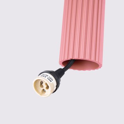 Brilagi - LED luster na sajli CRESTO 1xGU10/10W/230V ružičasti