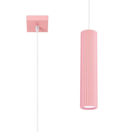 Brilagi - LED luster na sajli CRESTO 1xGU10/10W/230V ružičasti