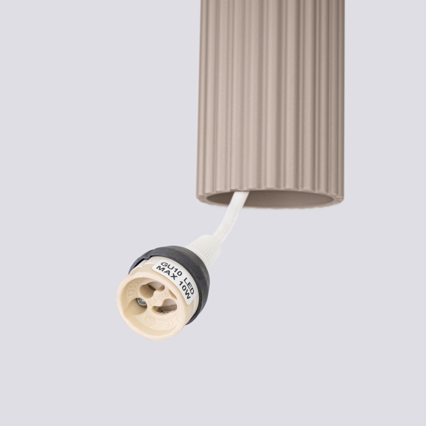 Brilagi - LED luster na sajli CRESTO 1xGU10/10W/230V taupe
