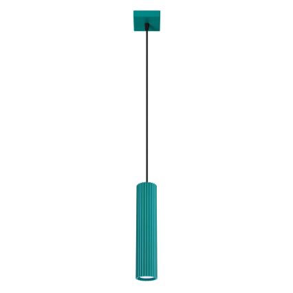 Brilagi - LED luster na sajli CRESTO 1xGU10/10W/230V tirkizna