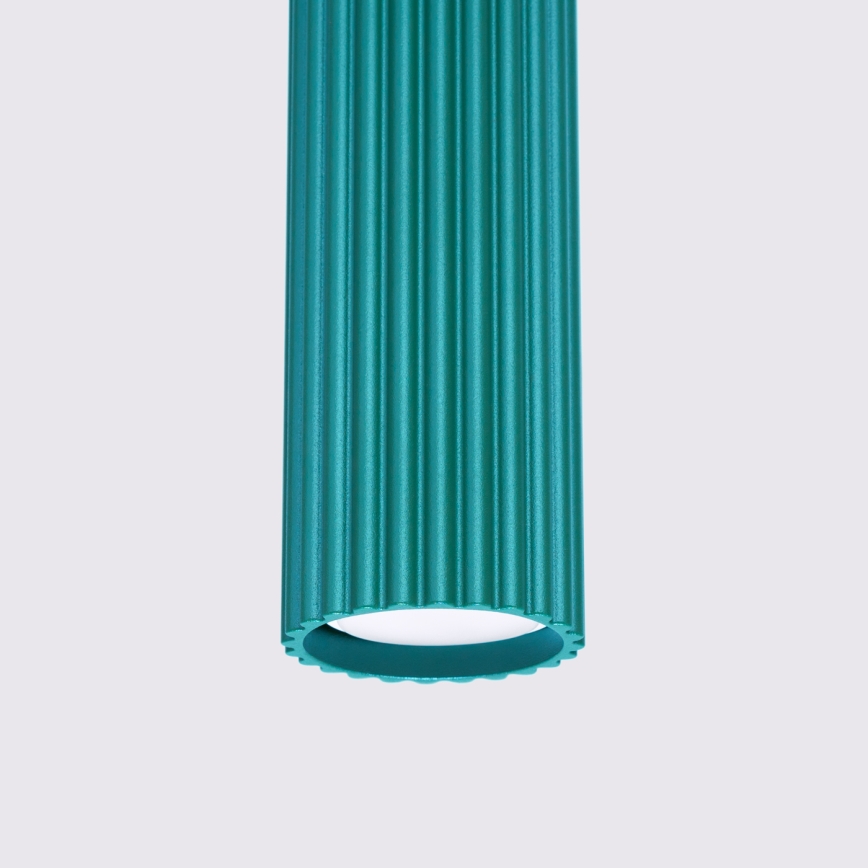 Brilagi - LED luster na sajli CRESTO 1xGU10/10W/230V tirkizna