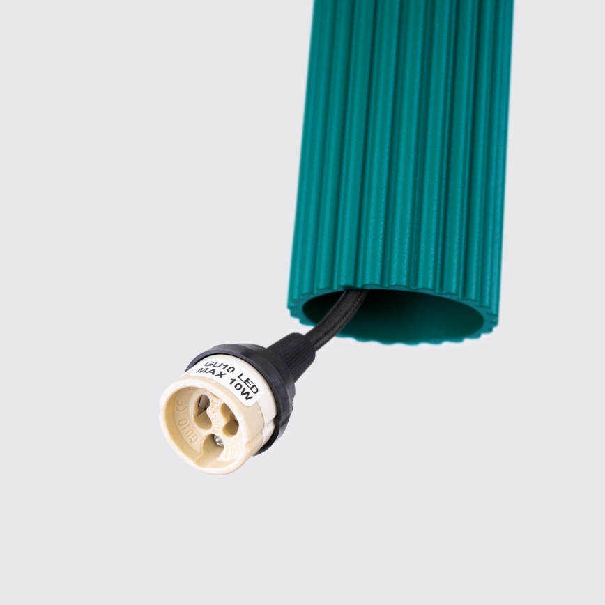 Brilagi - LED luster na sajli CRESTO 1xGU10/10W/230V tirkizna