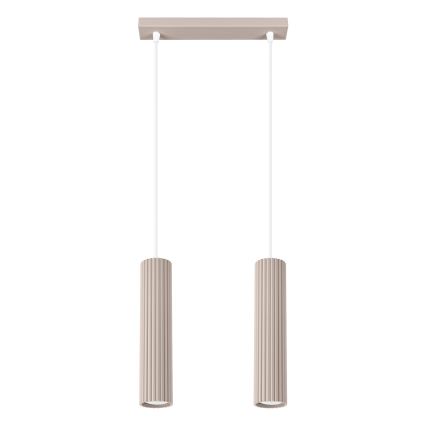 Brilagi - LED luster na sajli CRESTO 2xGU10/10W/230V taupe