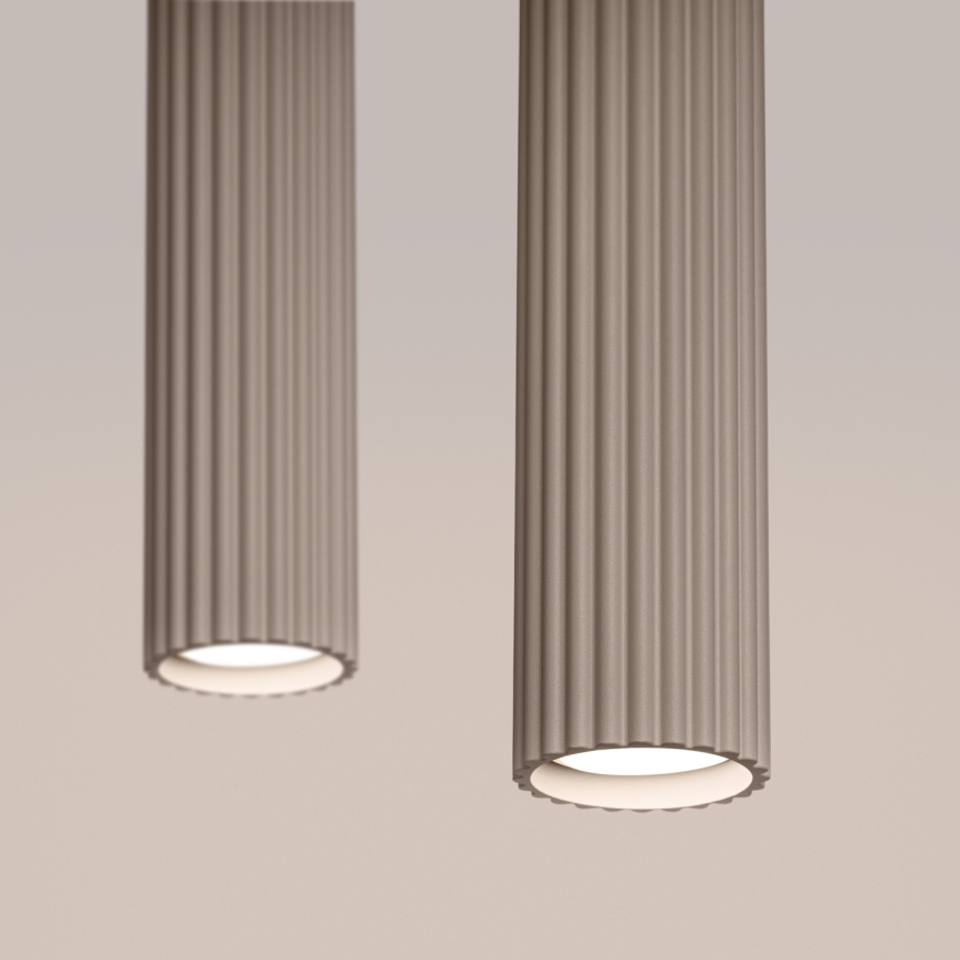 Brilagi - LED luster na sajli CRESTO 2xGU10/10W/230V taupe