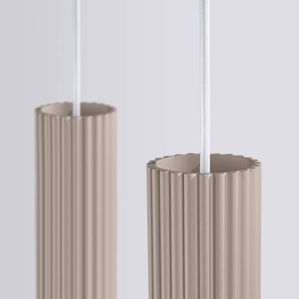 Brilagi - LED luster na sajli CRESTO 2xGU10/10W/230V taupe