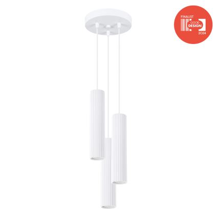 Brilagi - LED luster na sajli CRESTO 3xGU10/10W/230V bela