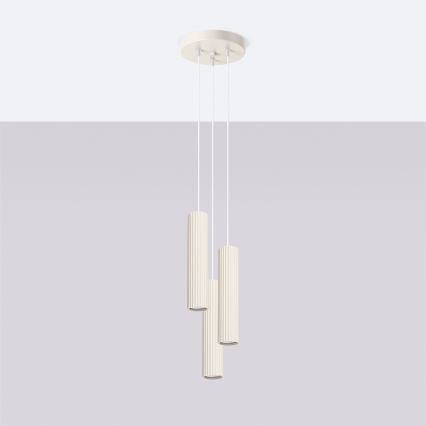 BRILAGI - LED luster na sajli CRESTO 3xGU10/10W/230V krem