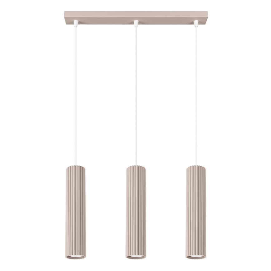 BRILAGI - LED luster na sajli CRESTO 3xGU10/10W/230V taupe