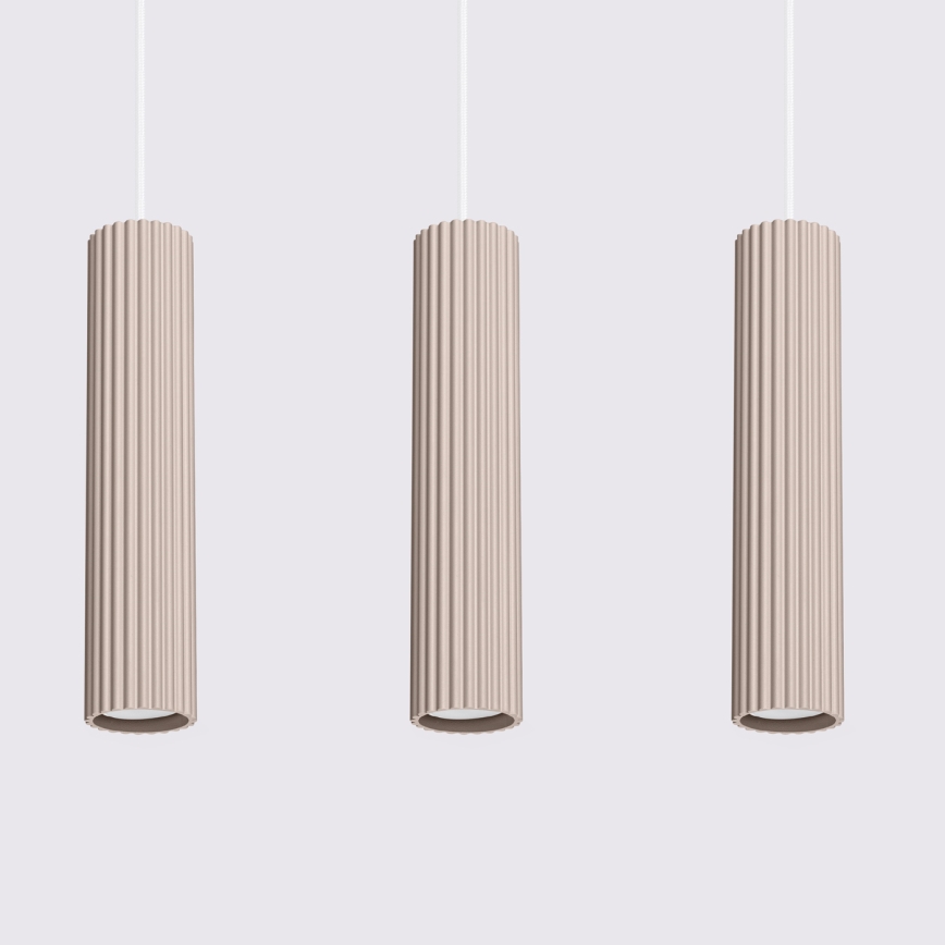 BRILAGI - LED luster na sajli CRESTO 3xGU10/10W/230V taupe