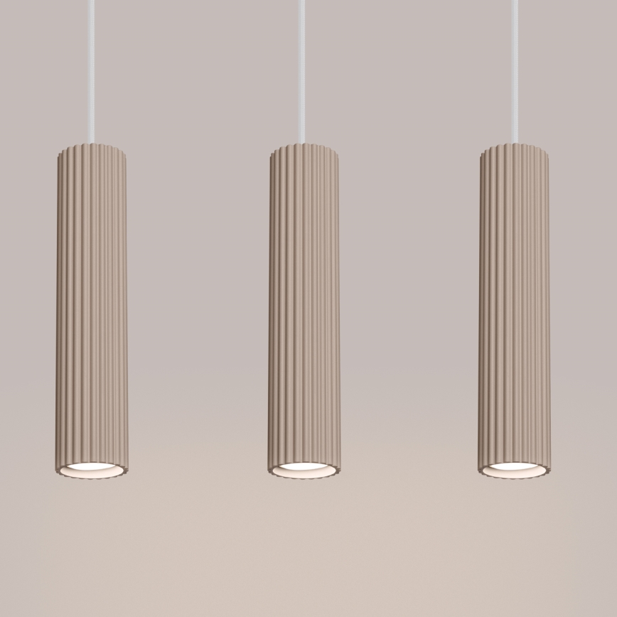 BRILAGI - LED luster na sajli CRESTO 3xGU10/10W/230V taupe