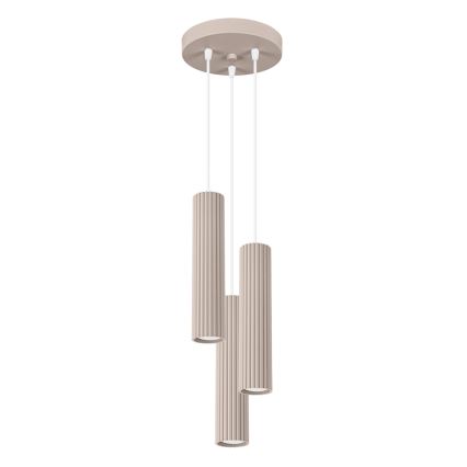 Brilagi - LED luster na sajli CRESTO 3xGU10/10W/230V taupe