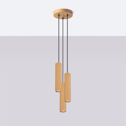 Brilagi - LED luster na sajli CRESTO 3xGU10/10W/230V zlatna